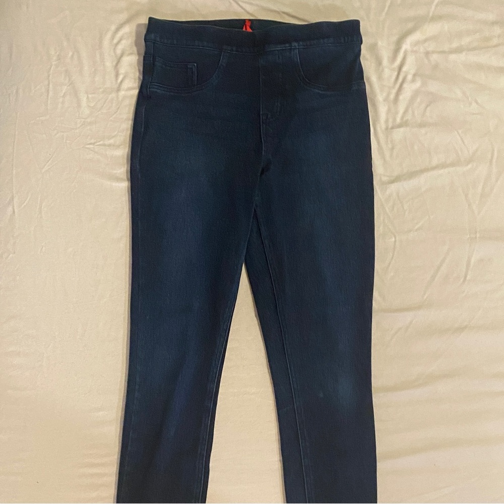 Spanx Jean-ish Ankle Leggings High Rise Pull On Denim leggings Jeggings Size S